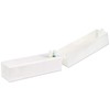 30 Holes White Rectangle Nail Drill Bit Holder Stand Display