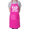 Crazy Cat Lady BBQ Cooking Funny Novelty Apron Pink