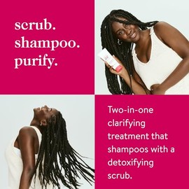 good.clean.goop- belleza The Powerscrub Scalp Detox | Champú clarificante para desintoxicar el cabello y el cuero cabelludo | Exfoliante de sal con
