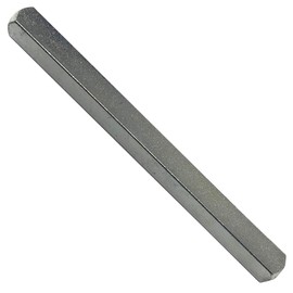 7mm Windows UPVC and Door Handle Spindle Plain Bar 50mm to 150mm Solid Steel Silver (7mm x 60mm)