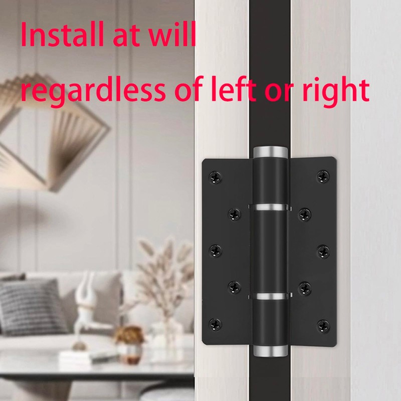 3 Pack Self Closing Door Hinge,5.8 Inch Spring Loaded Hinges,