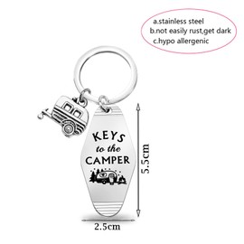 TGBJE Camper Gift RV Camping Gift Keys To The Camper Gift Happy Camper Gift For Camper Lover Traveling Gift (camper keys)
