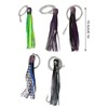 5PCS Saltwater Trolling Lure PVC Squid Skirted Deep Sea Fishing