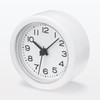 Muji MJ-BC2 12046745 Analog Bass Clock, White, Width 3.4 x