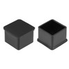 sourcing map Rubber Furniture Caps 38mm x 38mm Square Shaped