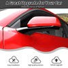 HTHE Rearview Side Mirror Decoration Trim Cover Compatible with Mustang