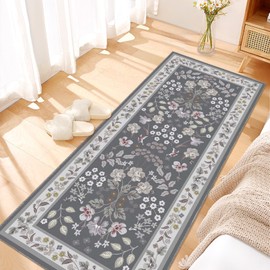 Azadx Runner Rug for Hallways 2'x 6' Washable Kitchen Runner Rugs with Rubber Backing Non-Slip Carpet Runner Rug Soft Faux Wool Ruggable Rugs for Hallways, Kitchen, Laundry, Bedroom, Bathroom