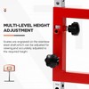 Saysurey Wall Mounted Vertical Jump Measurement Tool, 2.29-3.92ft Adjustable Height