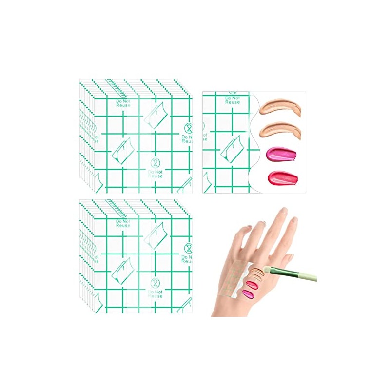 100 Uds. Paleta de Maquillaje para Manos, Película de PU