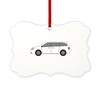 CafePress Minivan Ornament Scroll Holiday Ornament 4" x 2.75"
