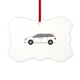 CafePress Minivan Ornament Scroll Holiday Ornament 4" x 2.75"