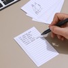 Vertical Ruled Index Cards 3x5 with Check Boxes,Double Sided Ruled