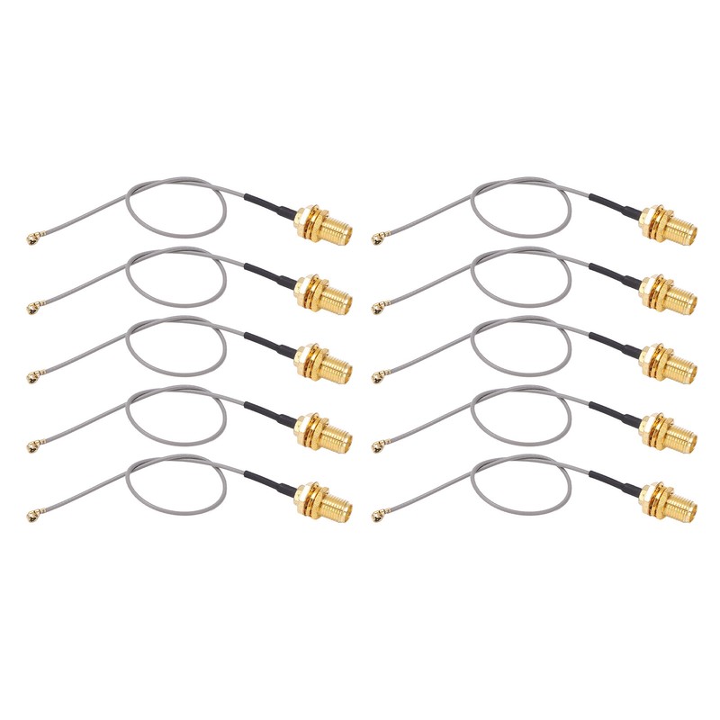 10PCS Coaxial Adapter Cable IPEX to SMA Male Interface RF