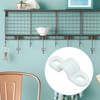 Moicstiy 24 Sets Wire Shelf Loop Clips, White Shelf Clips
