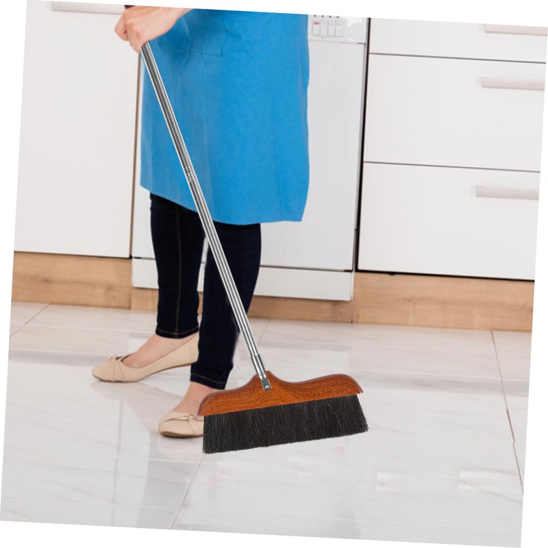 Outanaya Handled Broom Handle Household Floor Brush for Indoor Cleaning