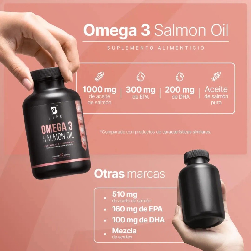Omega Salmón Cápsulas Epa Dha Salmon Oil Life