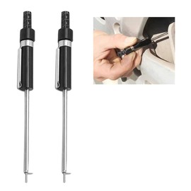 2PCS Brake Pad Thickness Gauge Measure Tool with Scale- Brake Shoe Gauge Car Brake Measuring Tool for Internal External Brake Pads Tester Measurement- Auto Brake Pad Thickness Detection Pen Scale