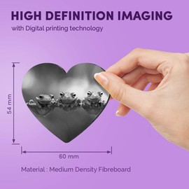 1 x Heart MDF Magnets - Tree Frogs Java Flying Frog Branch 36805