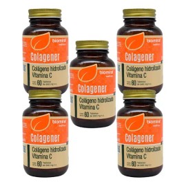 Pack5 Colagener Colágeno Hidrolizado + Vitamina C 60 Tableta