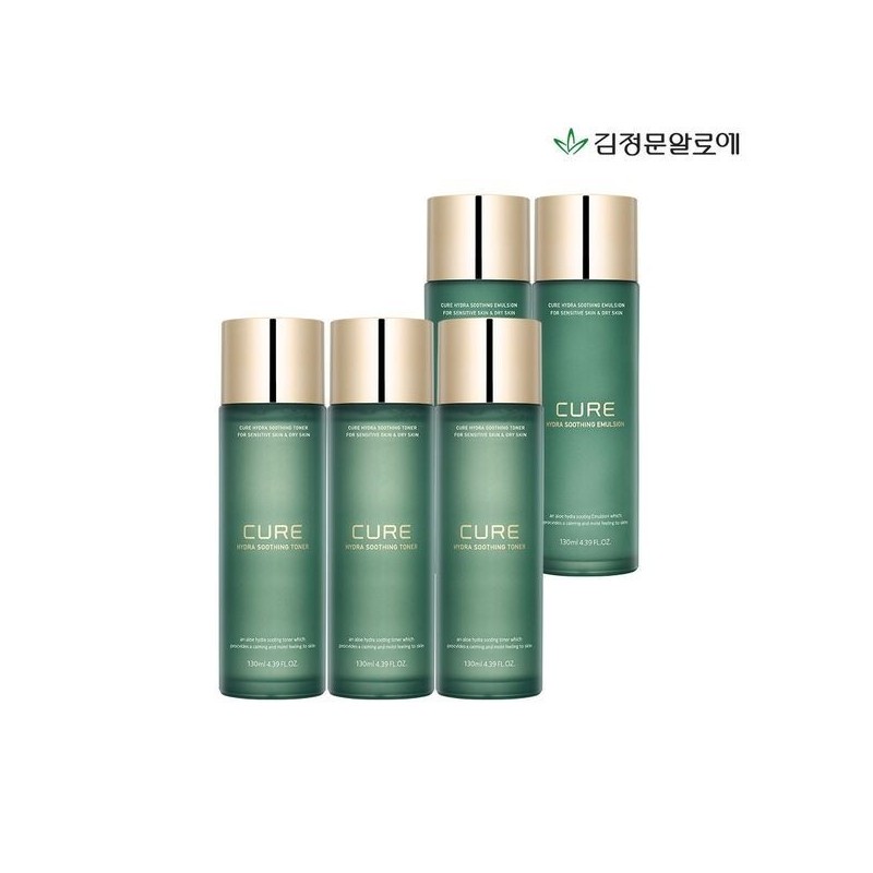 Kim Jeong-moon Aloe [Half Club] Cure Soothing Toner 130ml 3pcs