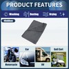 INFINAUTO Cleaning Cloths Towel,Car Drying Plush Cloth Absorbent Microfiber Grey,3pcs