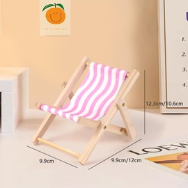 MABAHON 1pcs Phone Stand for Desk,FoldableCanvas Deckchair Dock(Pink)