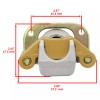 Caltric Front And Rear Brake Caliper W/ Pad For Polaris