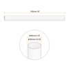 Rebower 6 Inch Clear Plastic Pipe 30 mm x 40