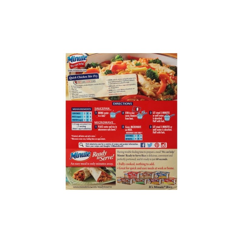 Minute Instant Enriched Long Grain White Rice, 72oz (3 Pack)