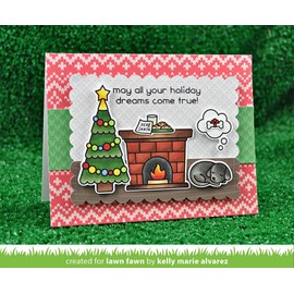 Lawn Fawn Clear Stamp and Die Set - Christmas Dreams - Two Item Bundle