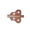 Genérico Juego De Cortineros Madera Cedro Natural Barnizado 2pz Moderno