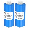 PATIKIL CBB60 70uf Running Capacitor,2Pcs AC 250V 4Pins 50/60Hz Cylinder