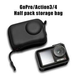 DUEQID Mini Case for DJI OSMO Action 4/Action 3 Camera + Lens Cap Cover, Screen and Lens Protector, Compatible with DJI Osmo Action 4, black, simple