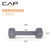 CAP Barbell Cast Iron Hex Dumbbell, Pair, 5 lb