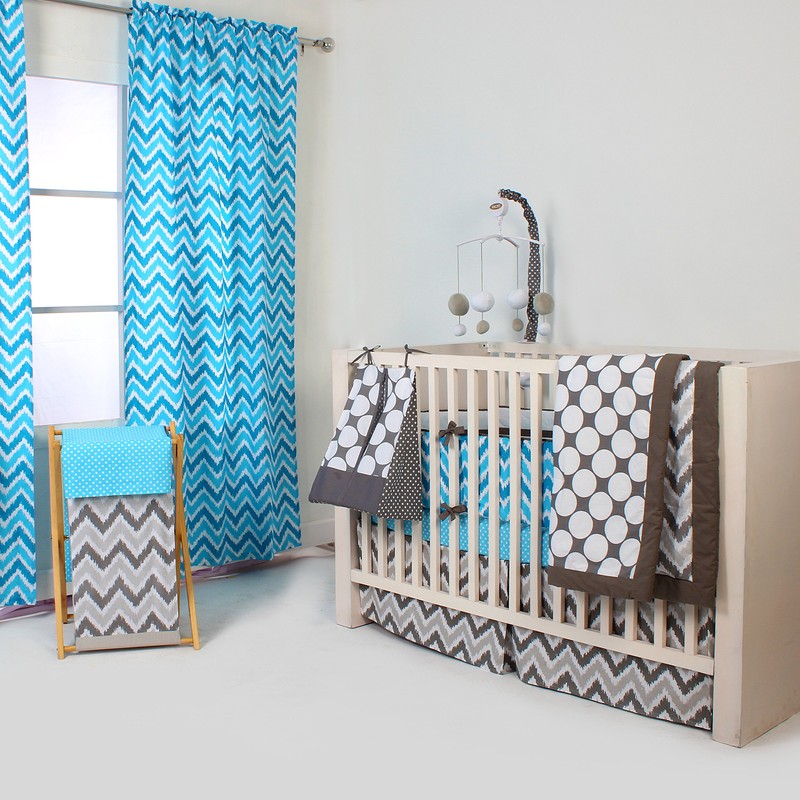 Bacati - Mix N Match Dots Diaper Stacker (Grey)