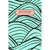 Green Modern Funky pattern Notebook: Lined book for journaling, note