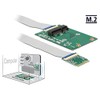 Delock Converter M.2 Key A+E Connector > 1 x Mini