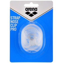 arena Unisex Strap Nose Clip Pro, Nose Plug for Competitive Swimmers, Soft Pads, PVC Free, Pink, One Size