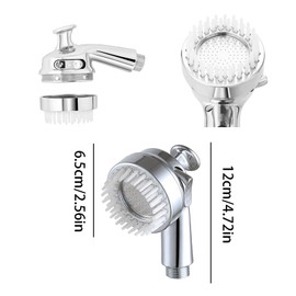 Sink Faucet Sprayer Attachment,Salon Shampoo Bowl Spray Head Side Control Button Pedicure Chair Sprayer Shower Head Adjustable Handheld Shower Head Salon & Spa Chairs Sprayer Head with Meridian brush