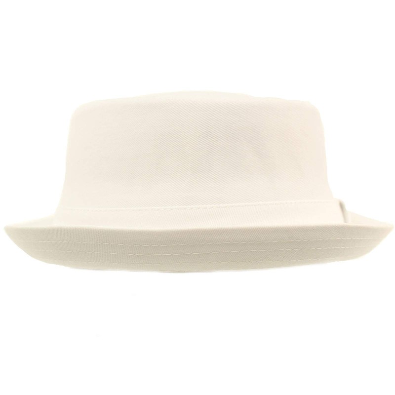 Men's Everyday Cotton All Season Porkpie Boater Derby Fedora Sun