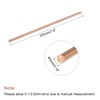 sourcing map 5mm Diameter 200mm Length Solid Copper Round Rod