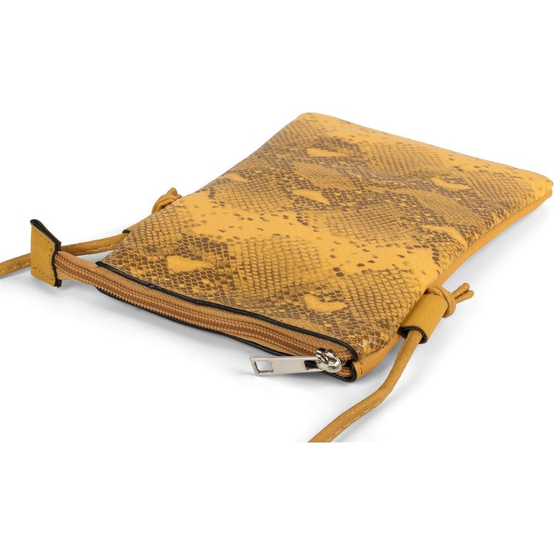 styleBREAKER Women Mini Messenger Bag in Snakeskin Look, Shoulder Bag,