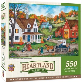 MasterPieces - 550 Piece Jigsaw Puzzle, Dinner at Grandmas, Fun for Adults, Family, Kids, 18" x 24"