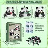 VEQENIFY 3-in-1 Panda Mini Building Blocks Panda Clamping Blocks Panda