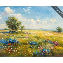 A Meadow in Bloom oil painting --ar 54 009093b9-9646-