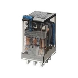 FINDER 55.33.8.120.0000 10 AMP, 120 Volt AC Coil, 3PDT, Agni Contact, Industrial Plug-in Relay