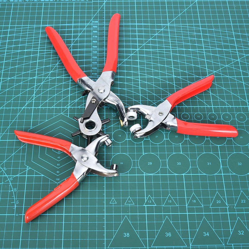 Multifunctional Belt Puncher Leather Hole Punch Pliers Eyelet Plier Grommet