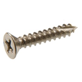 The Hillman Group 45451 9-Inch x 2-Inch Flat Phillips Wood Screw, Satin Nickel, 15-Pack