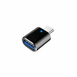 Ameribox LED USB-C 3.1 Male to USB A Female Adapter Converter OTG Type C Android Phone - Black