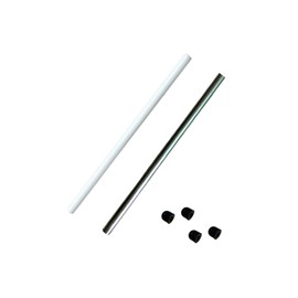 2 x Shaft for Coleman for Lay Z Spa hot tubs pump impeller E02, 1 x stainless steel shaft and 1 x ceramics shaft with 4 caps and stainless spacer for #P4071, 58113 hot tube pump impeller